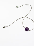 amethyst silk cord bracelet