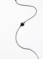 onyx silk cord bracelet