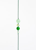 green silk cord bracelet