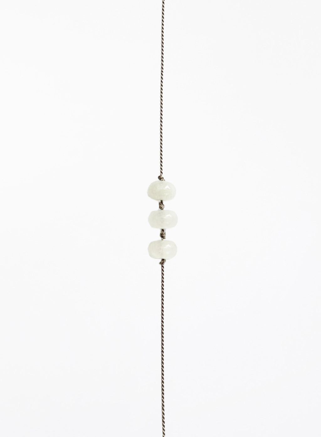 white jade silk cord bracelet