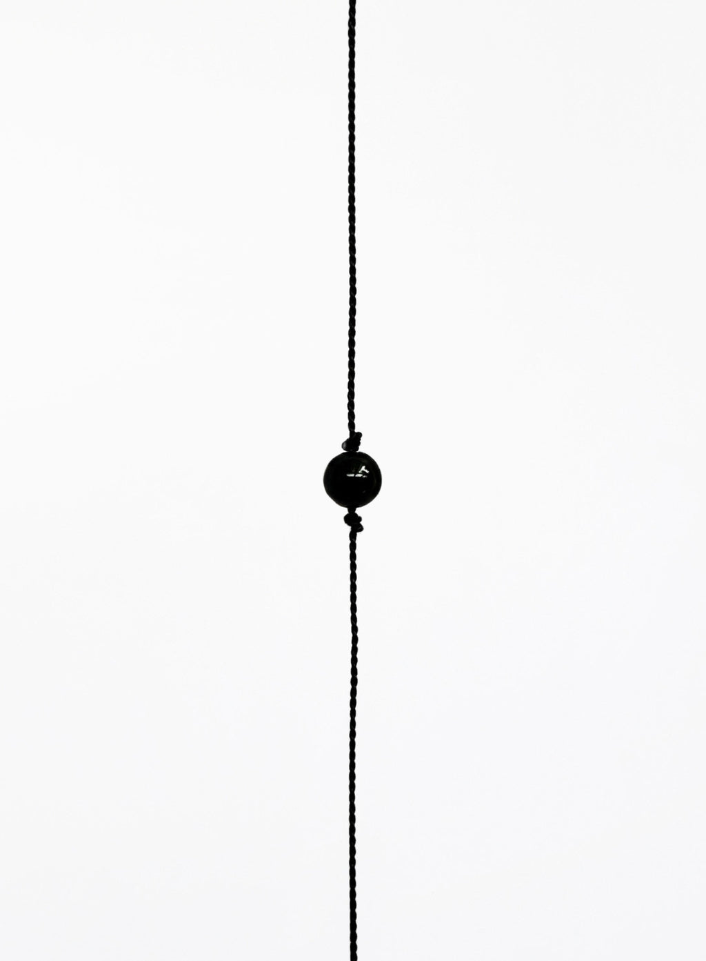 onyx silk cord bracelet