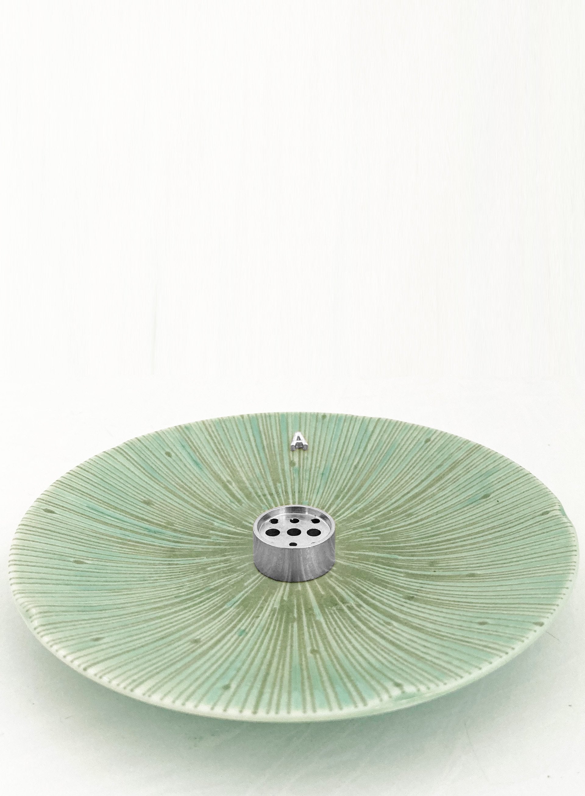 Tilly Ceramic Incense Holder - Sage Silver