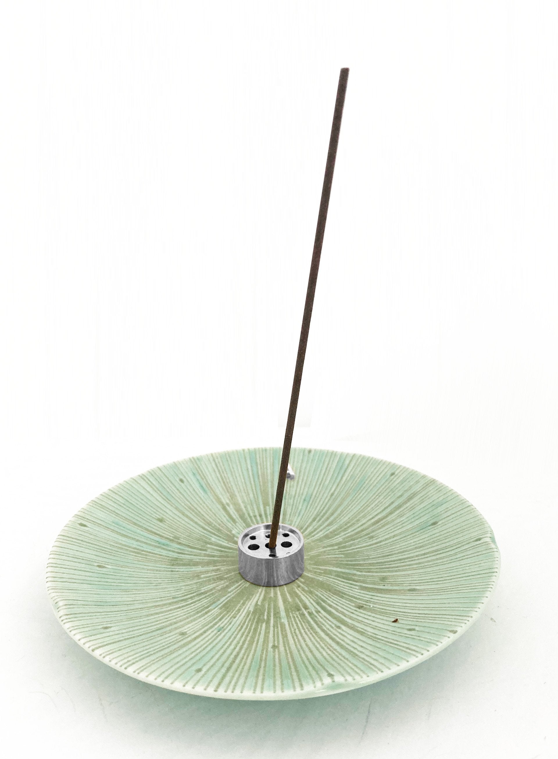 Tilly Ceramic Incense Holder - Sage Silver