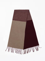 Hurley Houndstooth Scarf - Bordeaux