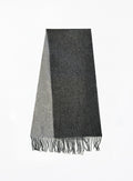 grey double face wool scarf