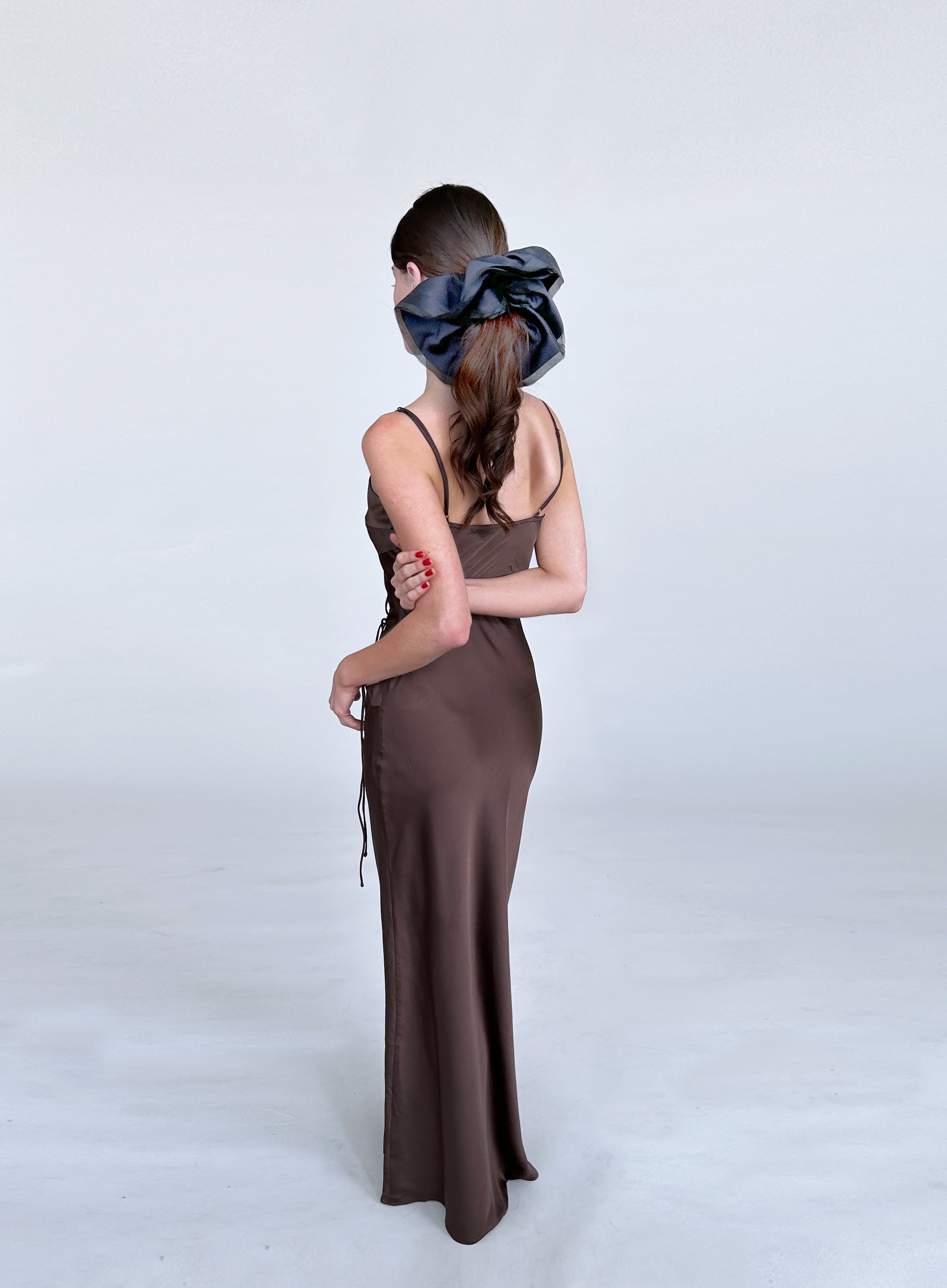 Navy Oversized Scrunchie