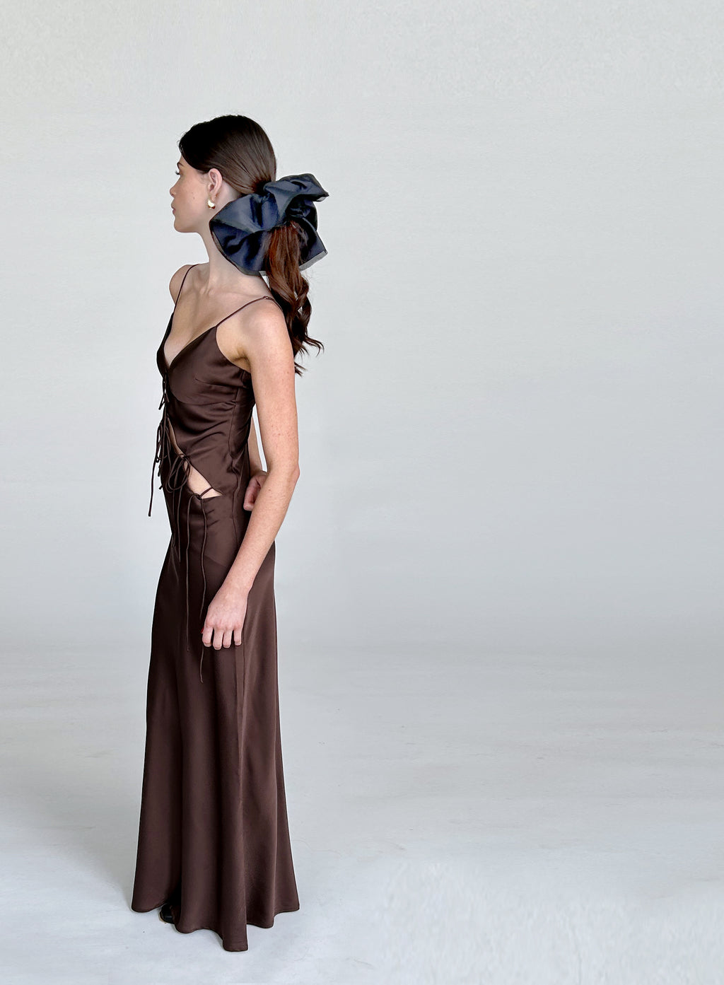 Navy Oversized Scrunchie