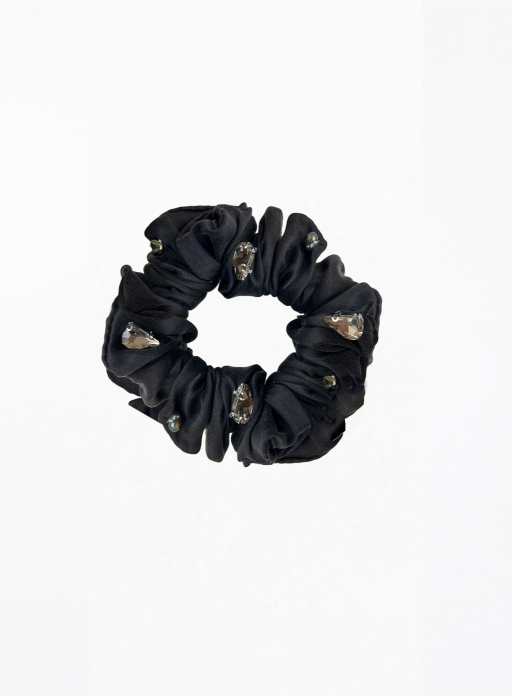 embellished  silk scrunchie