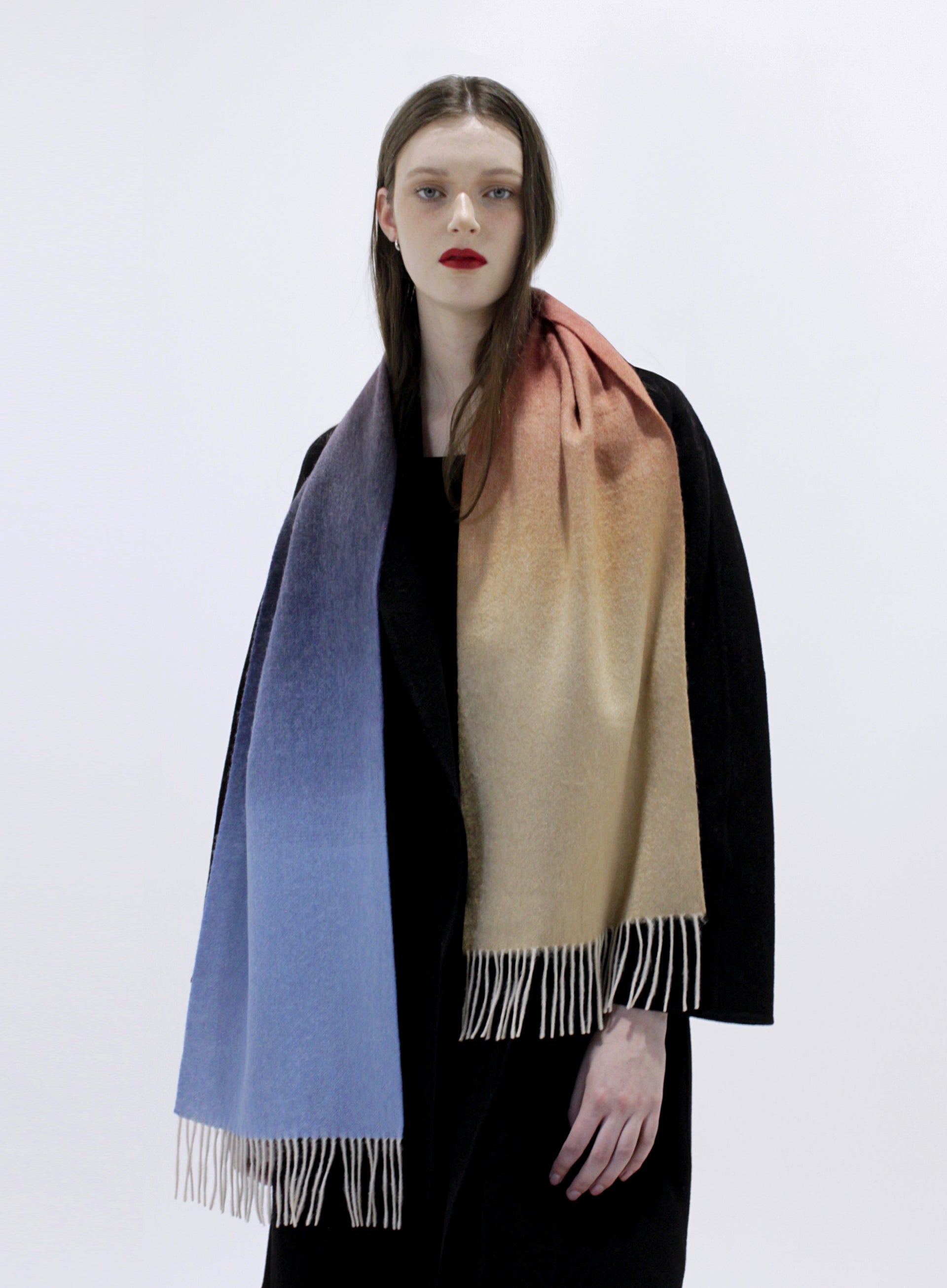 ombre wool scarf
