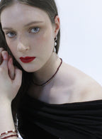 garnet pearl bracelet
