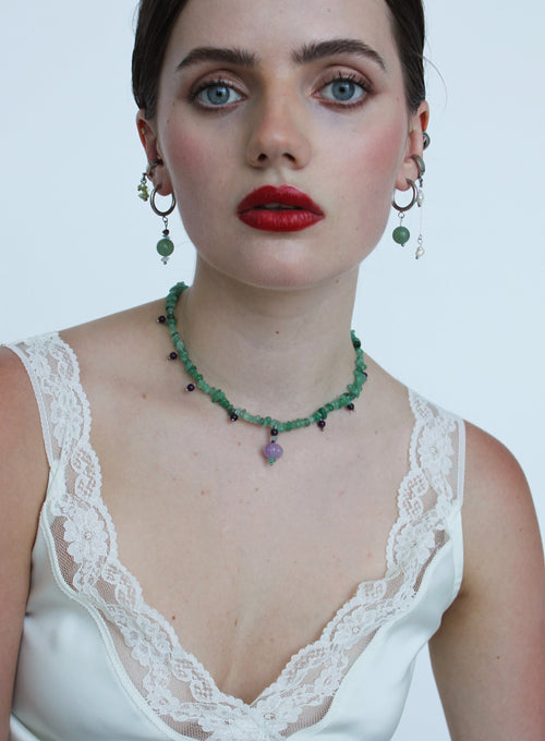 Blaine Aventurine Charm Necklace