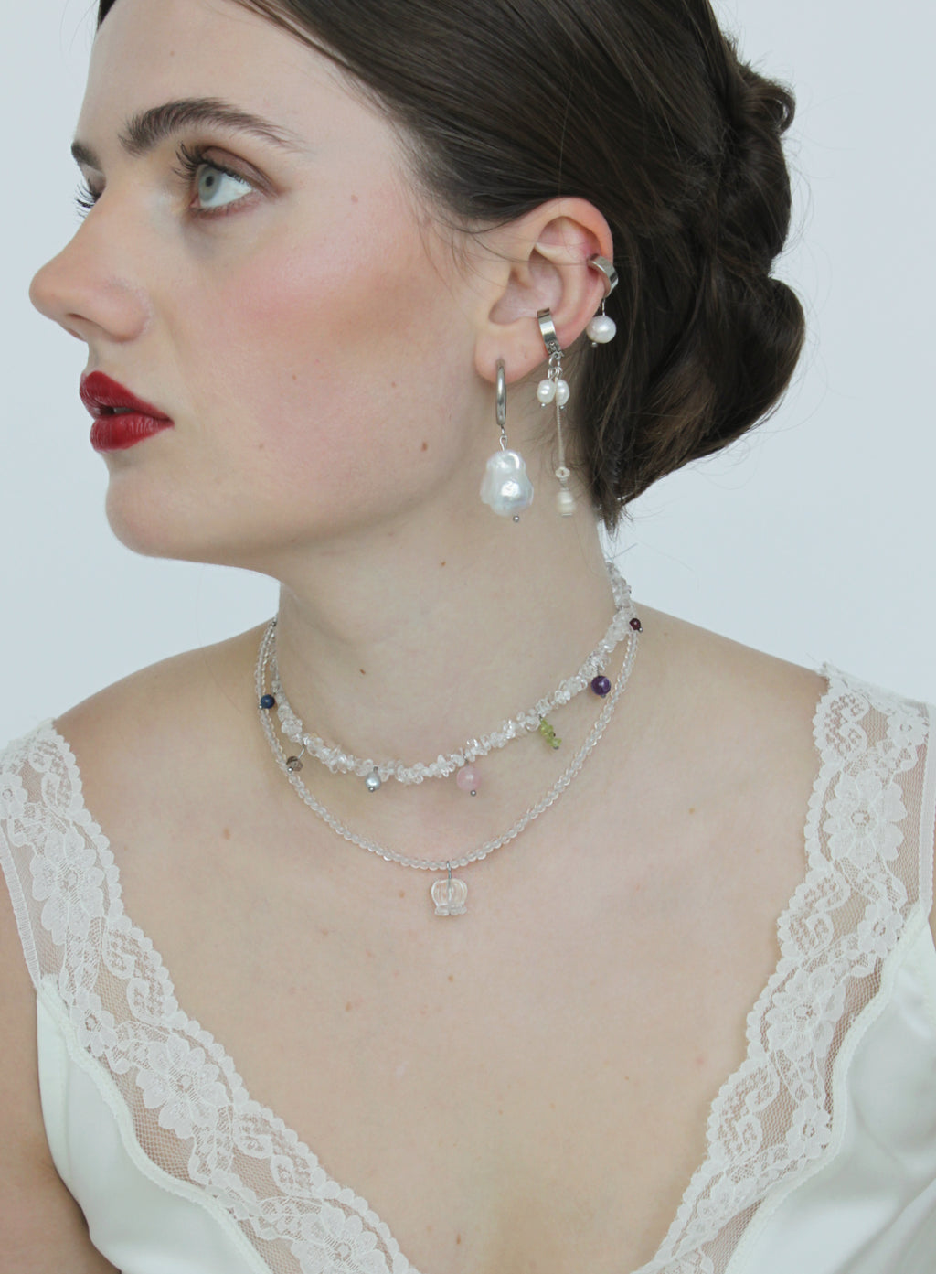 Muguet Clear Quartz Necklace