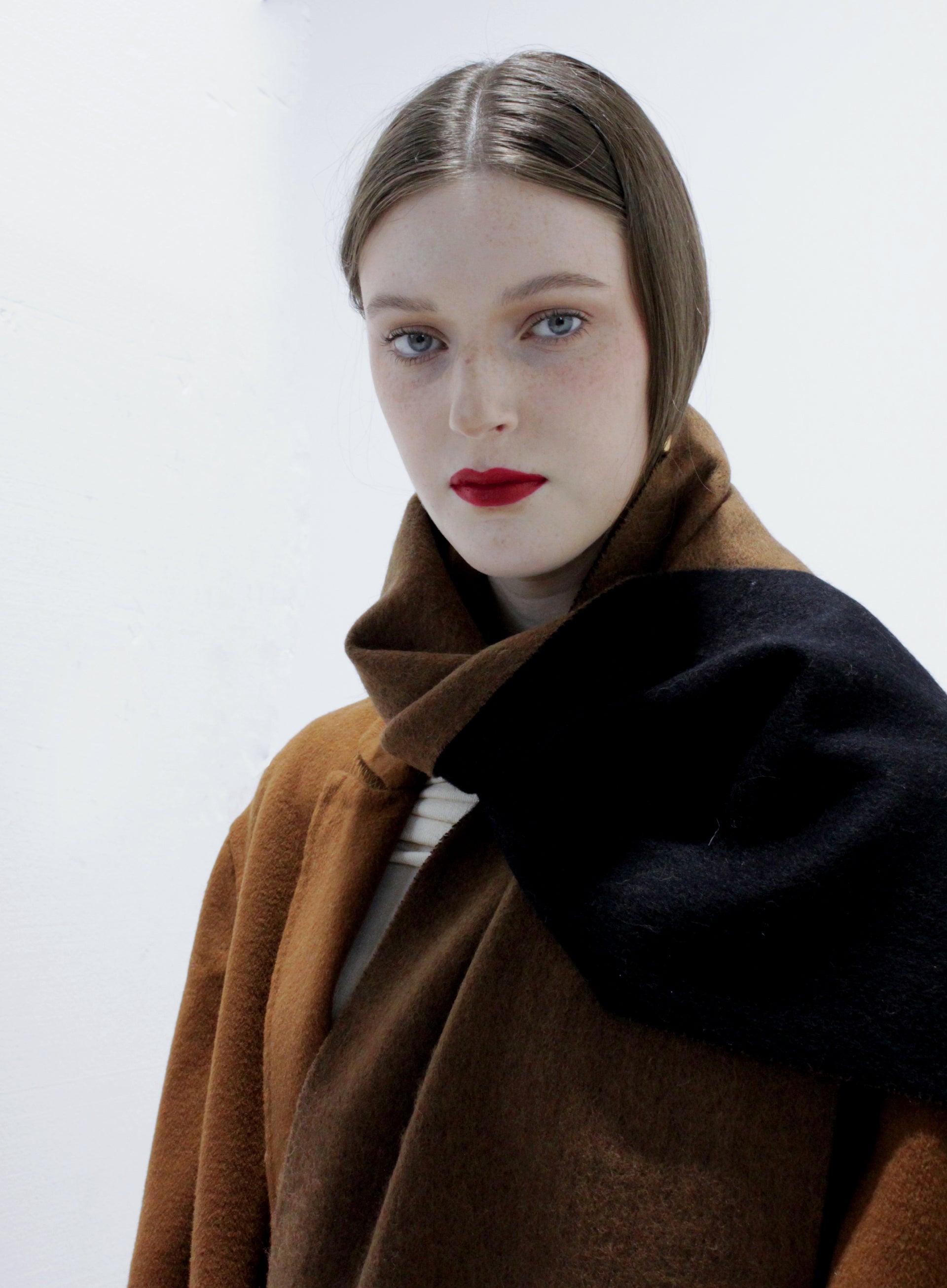 double face wool scarf