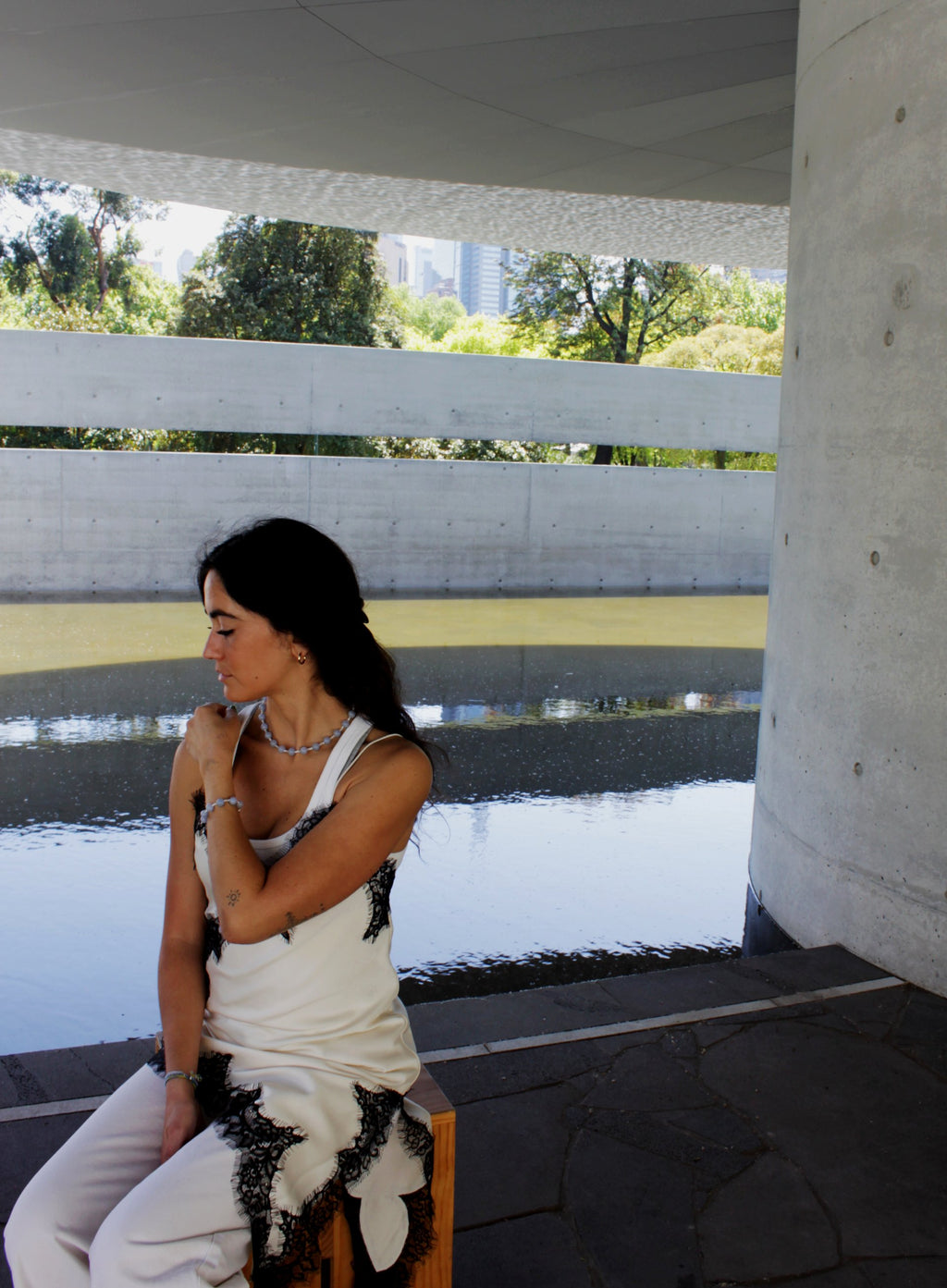 Huey Stone Shell Bracelet