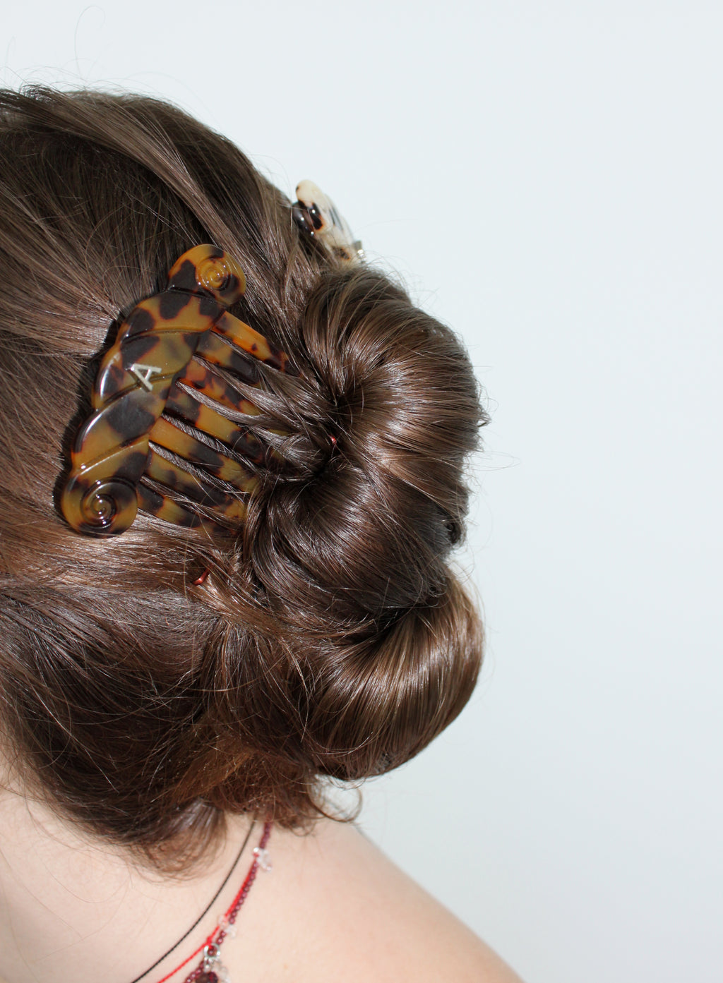 Lalaine Acetate French Comb - Havana