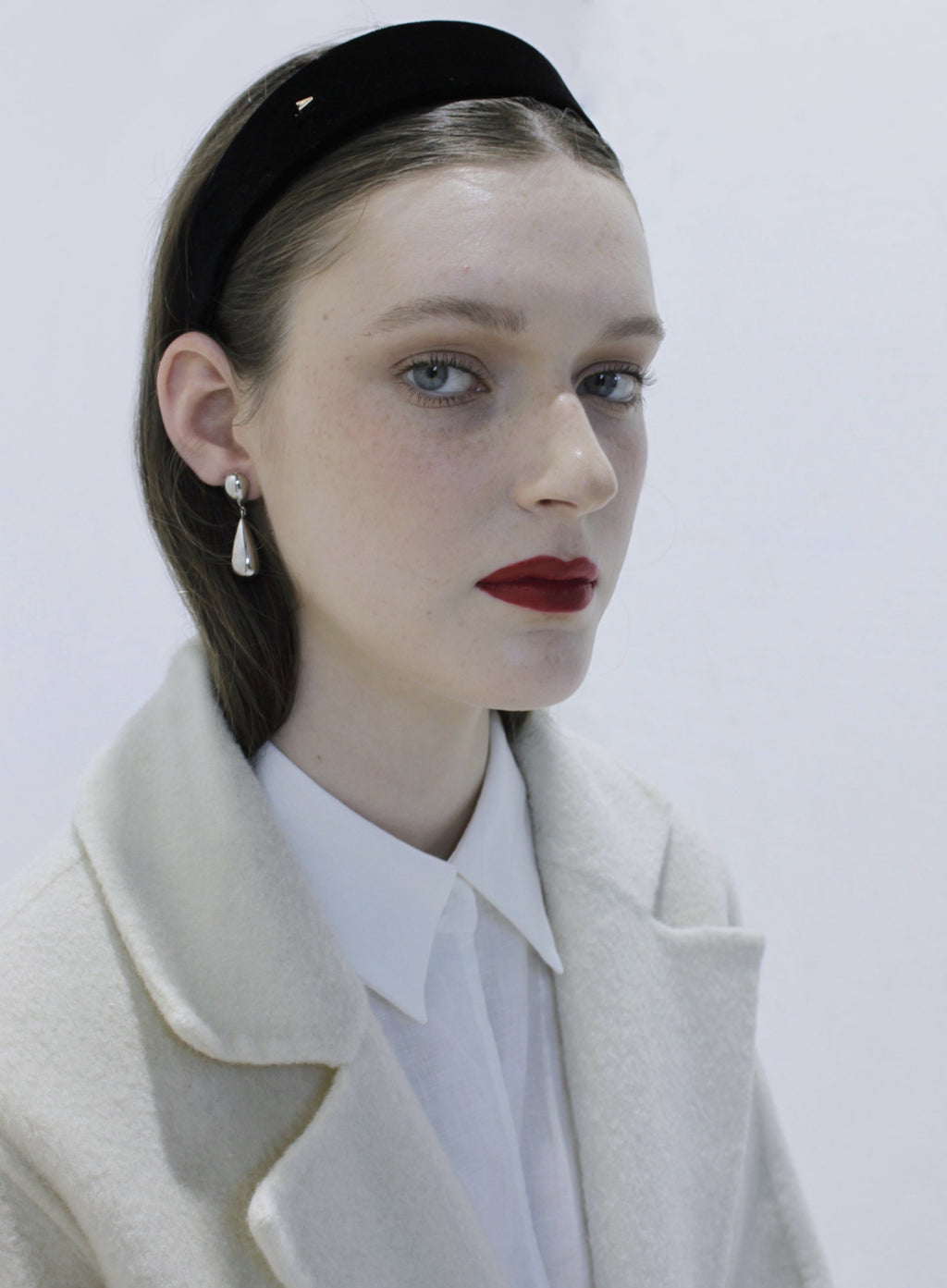 silver tear drop earrings