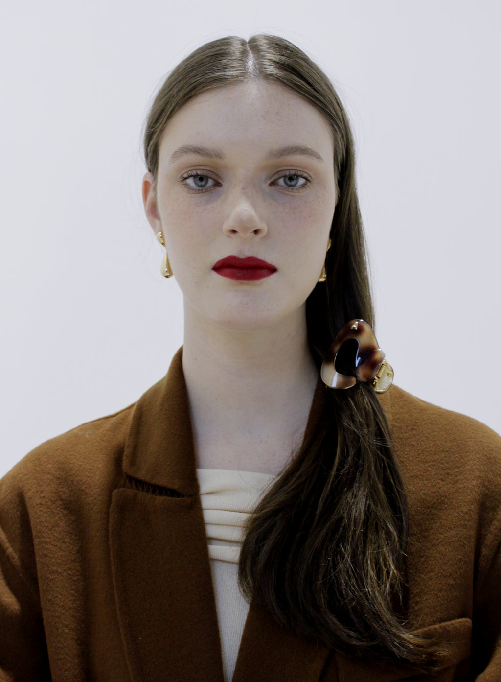 Brown Acetate Hair Claw