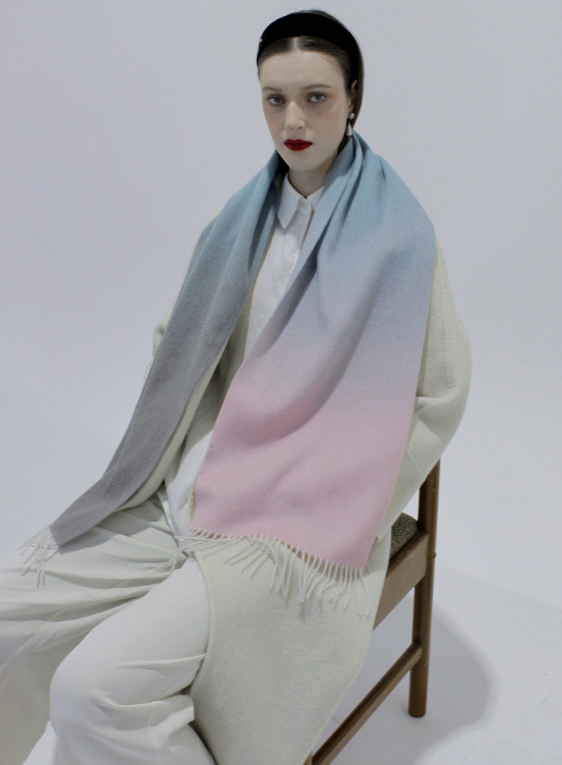 ombre wool scarf 