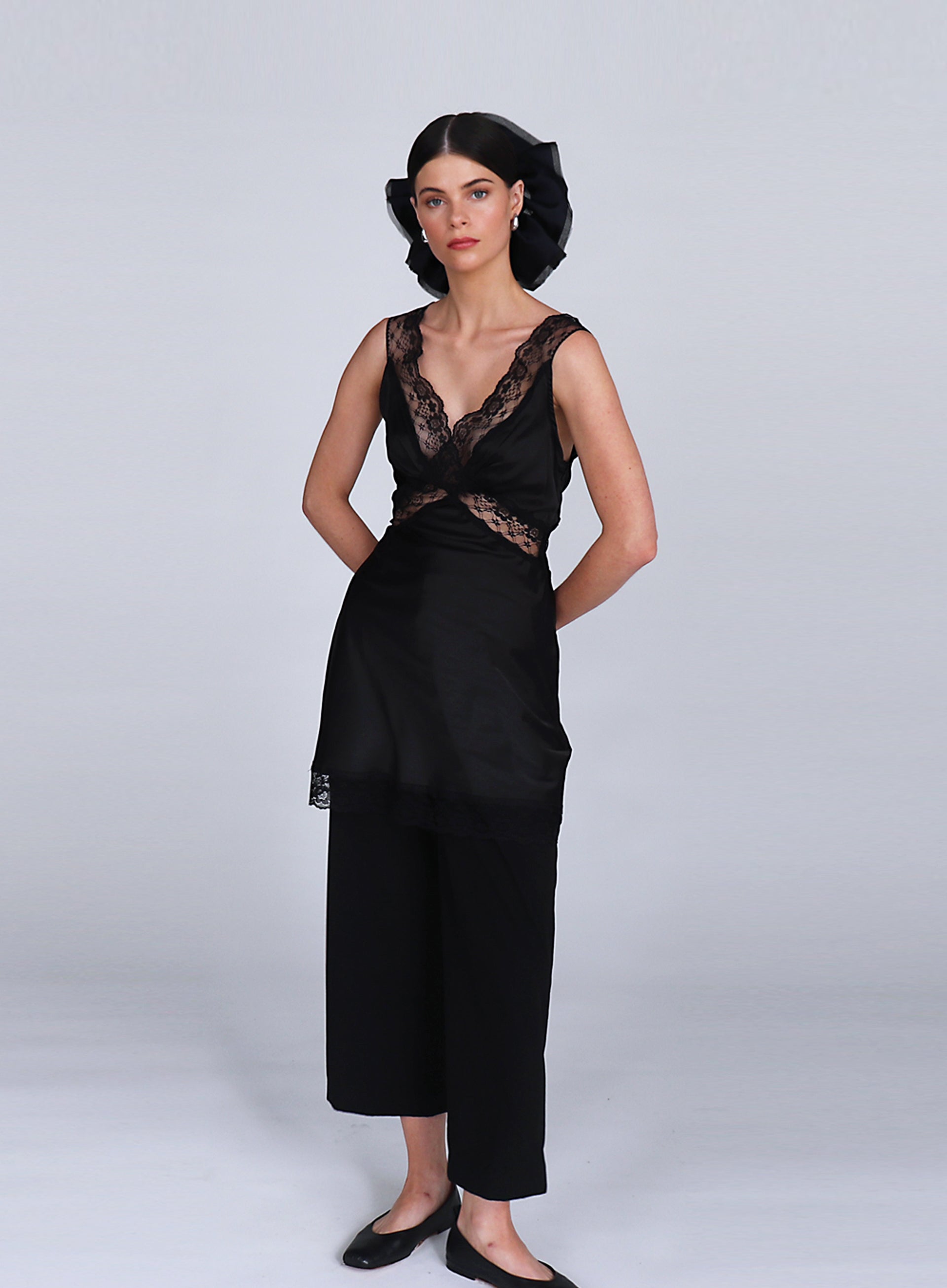 Navy Oversized Scrunchie