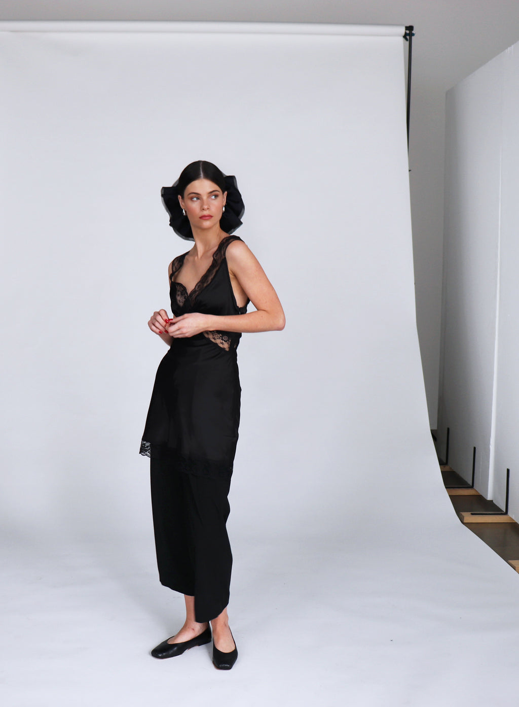 Navy Oversized Scrunchie