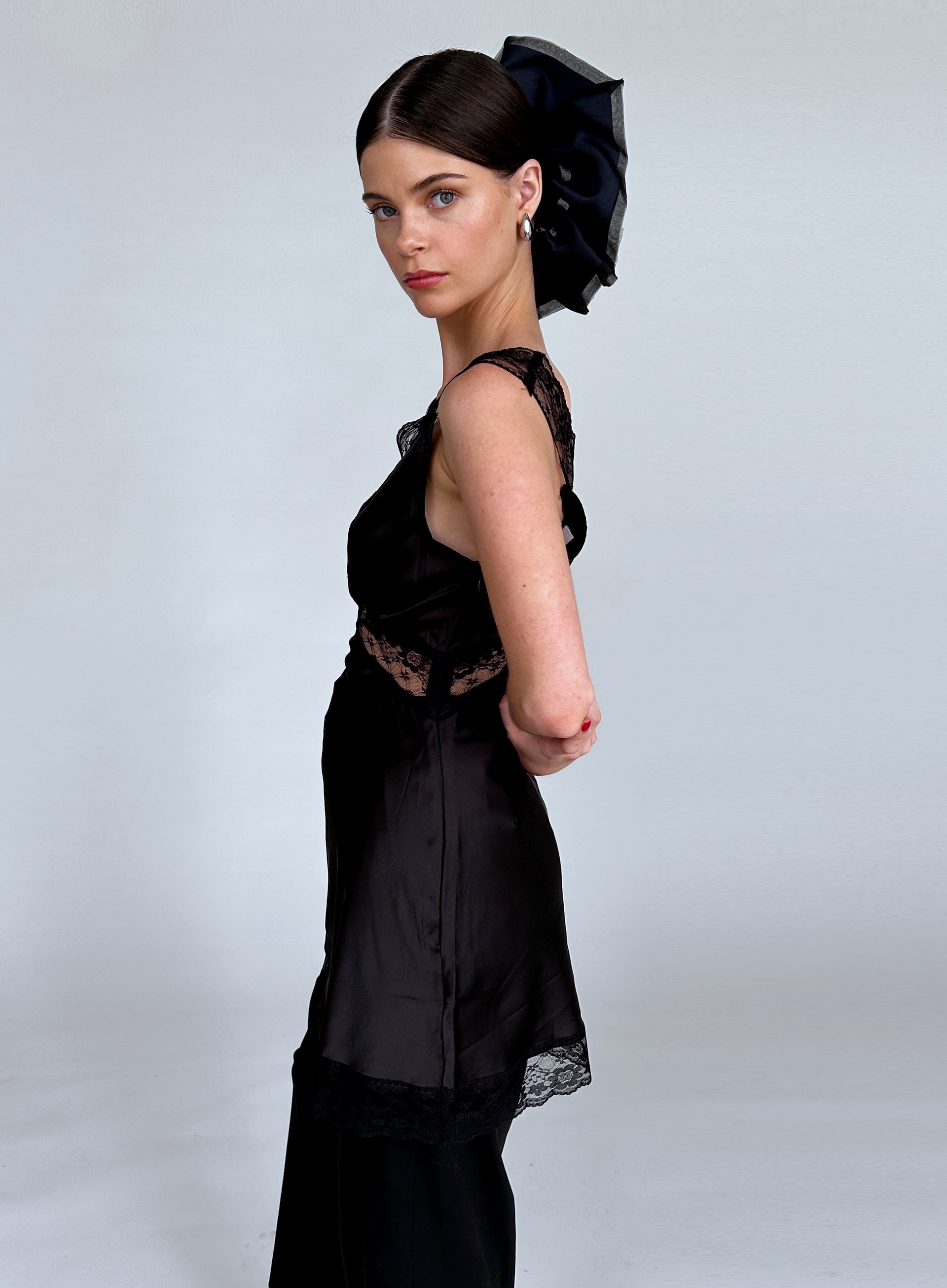 Navy Oversized Scrunchie