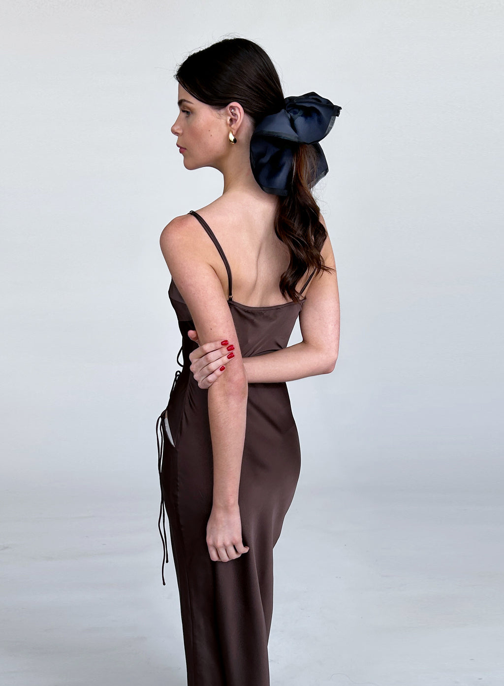 Navy Oversized Scrunchie