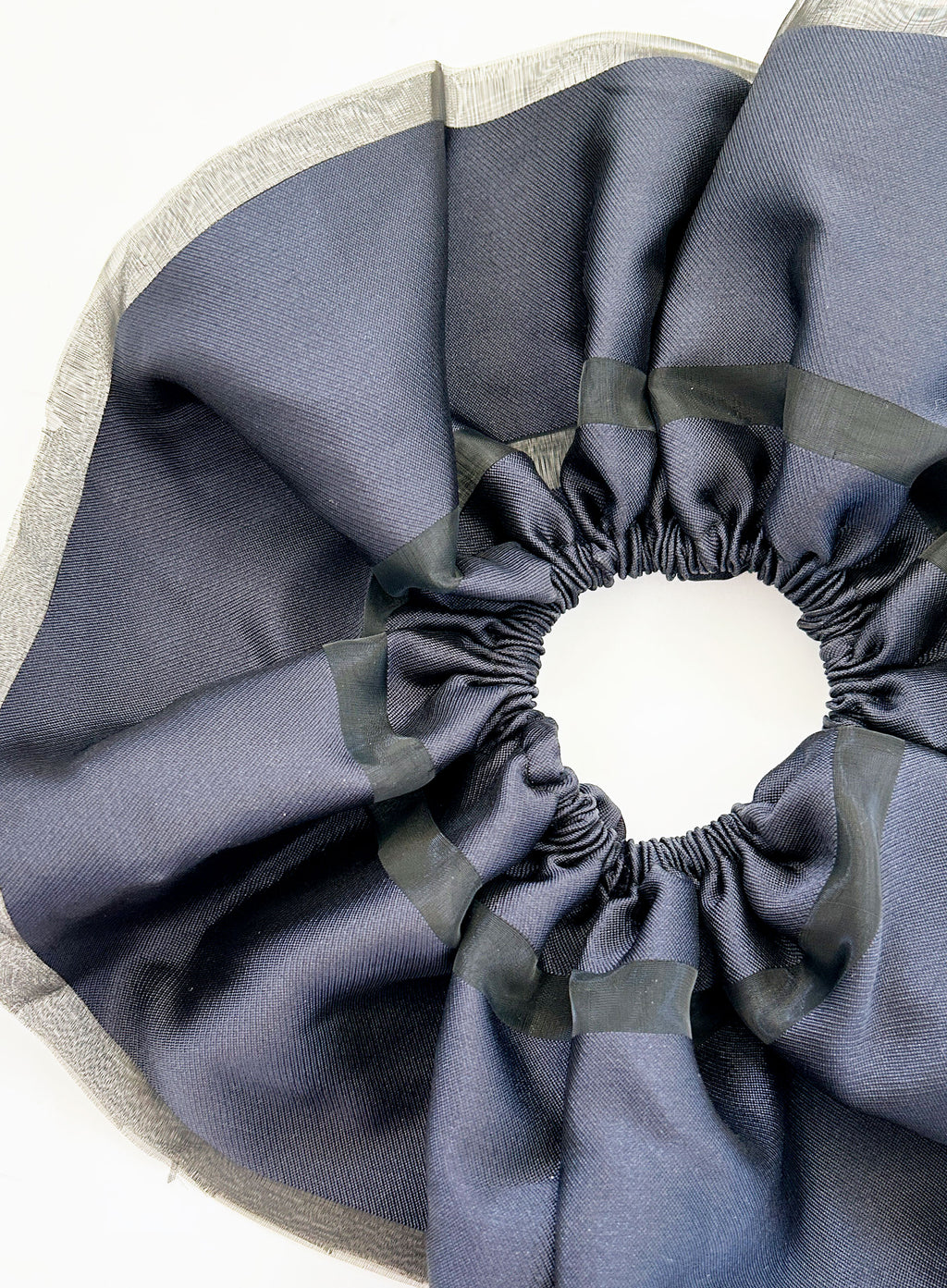 Navy Oversized Scrunchie