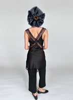 Navy Oversized Scrunchie