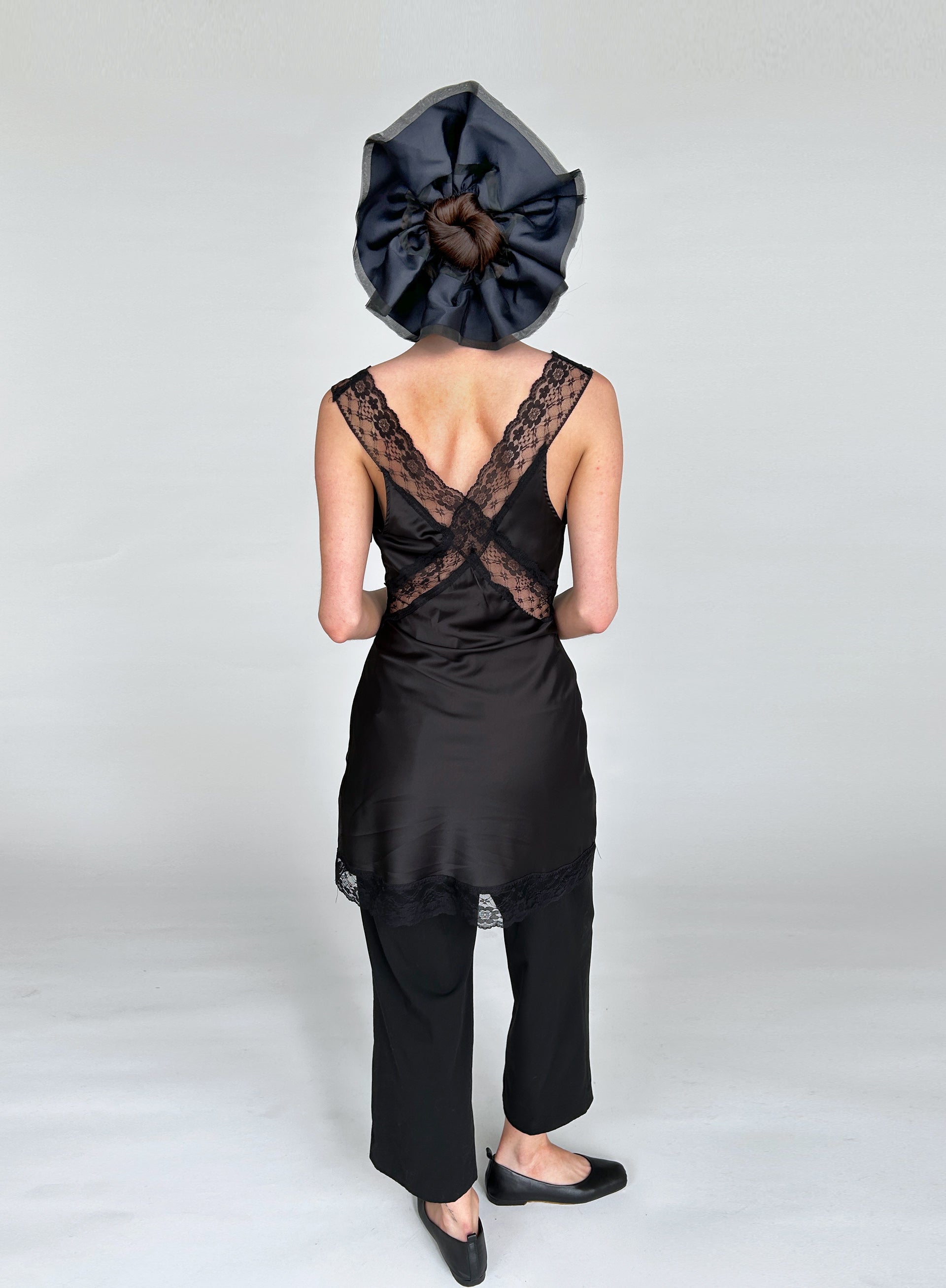 Navy Oversized Scrunchie