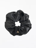Black Oversized Silk Scrunchie