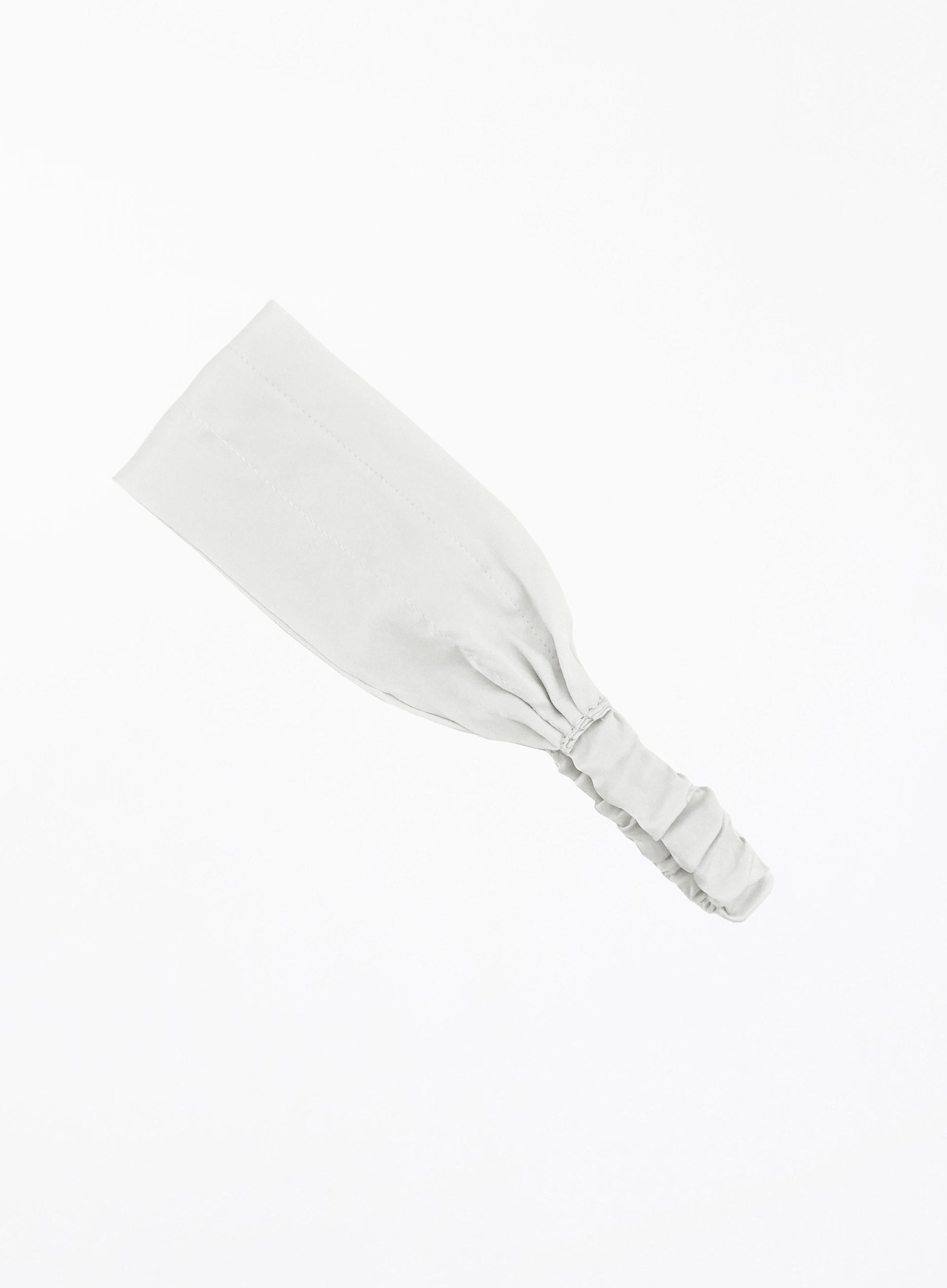 White Silk Headwrap Headband