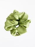 Green Oversized Silk Scrunchie