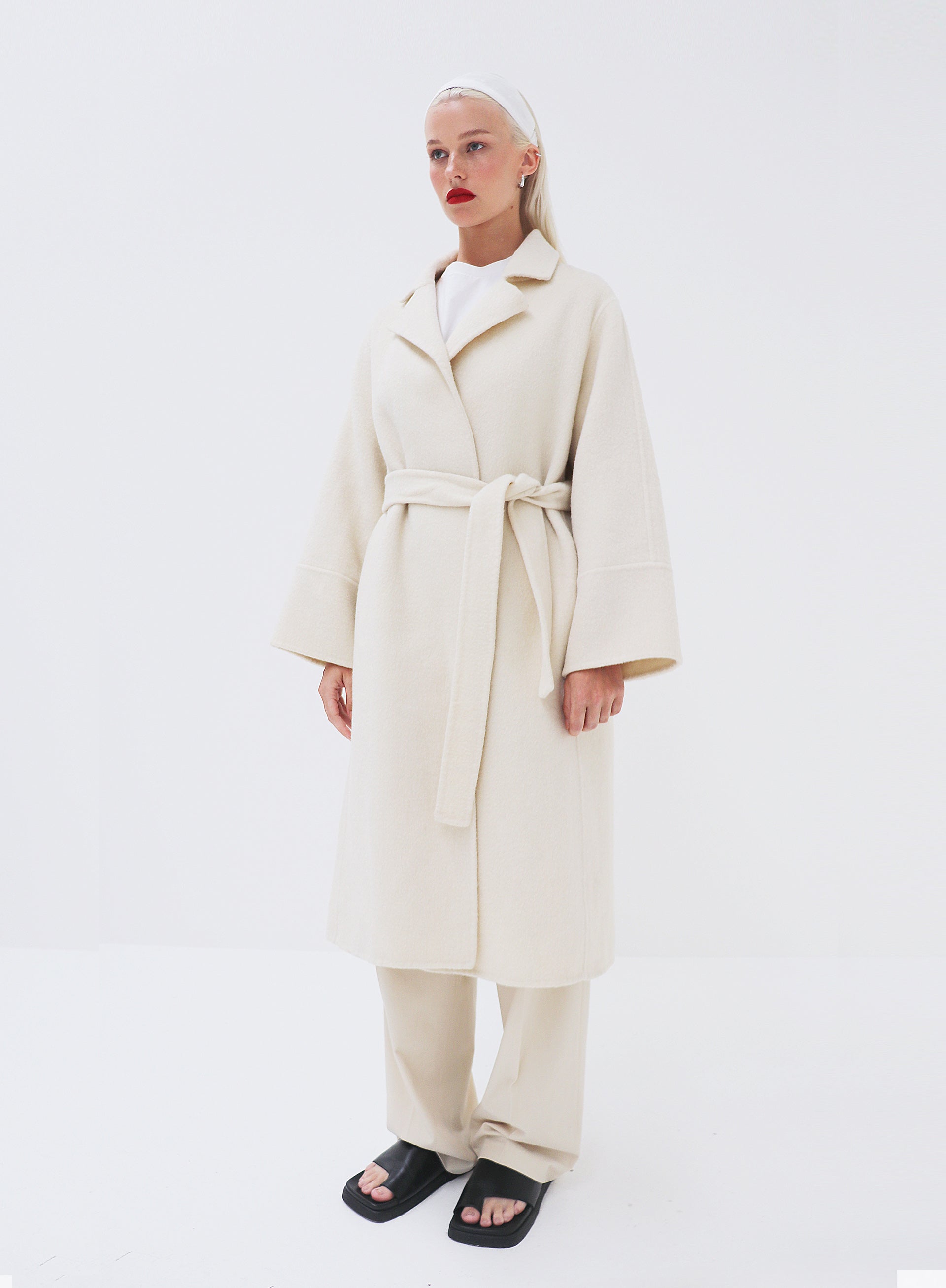 White Silk Headwrap Headband