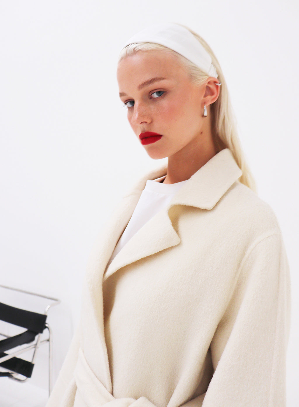 White Silk Headwrap Headband