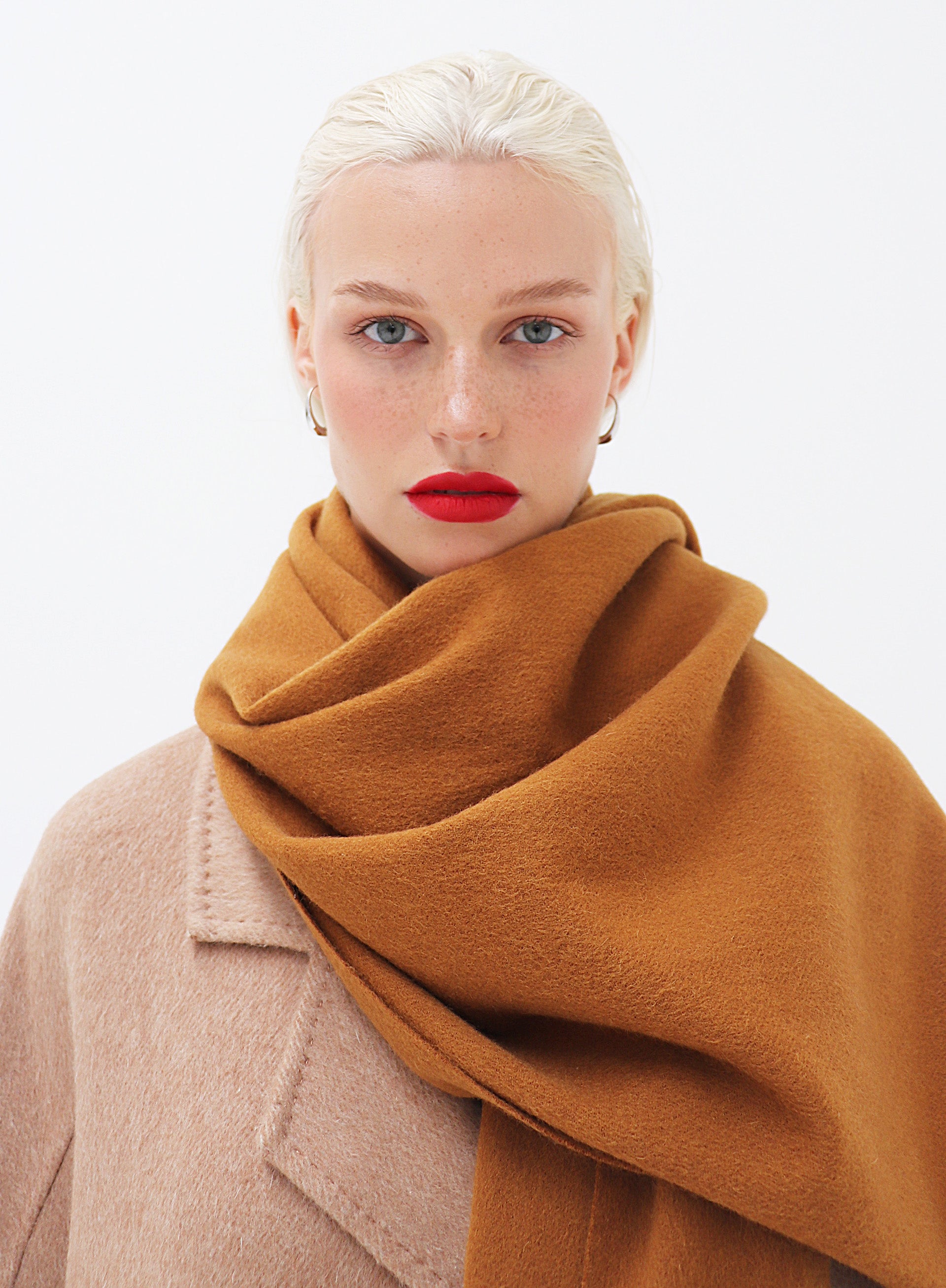 Helena Cashmere Shawl - Bronze with Custom Monogram