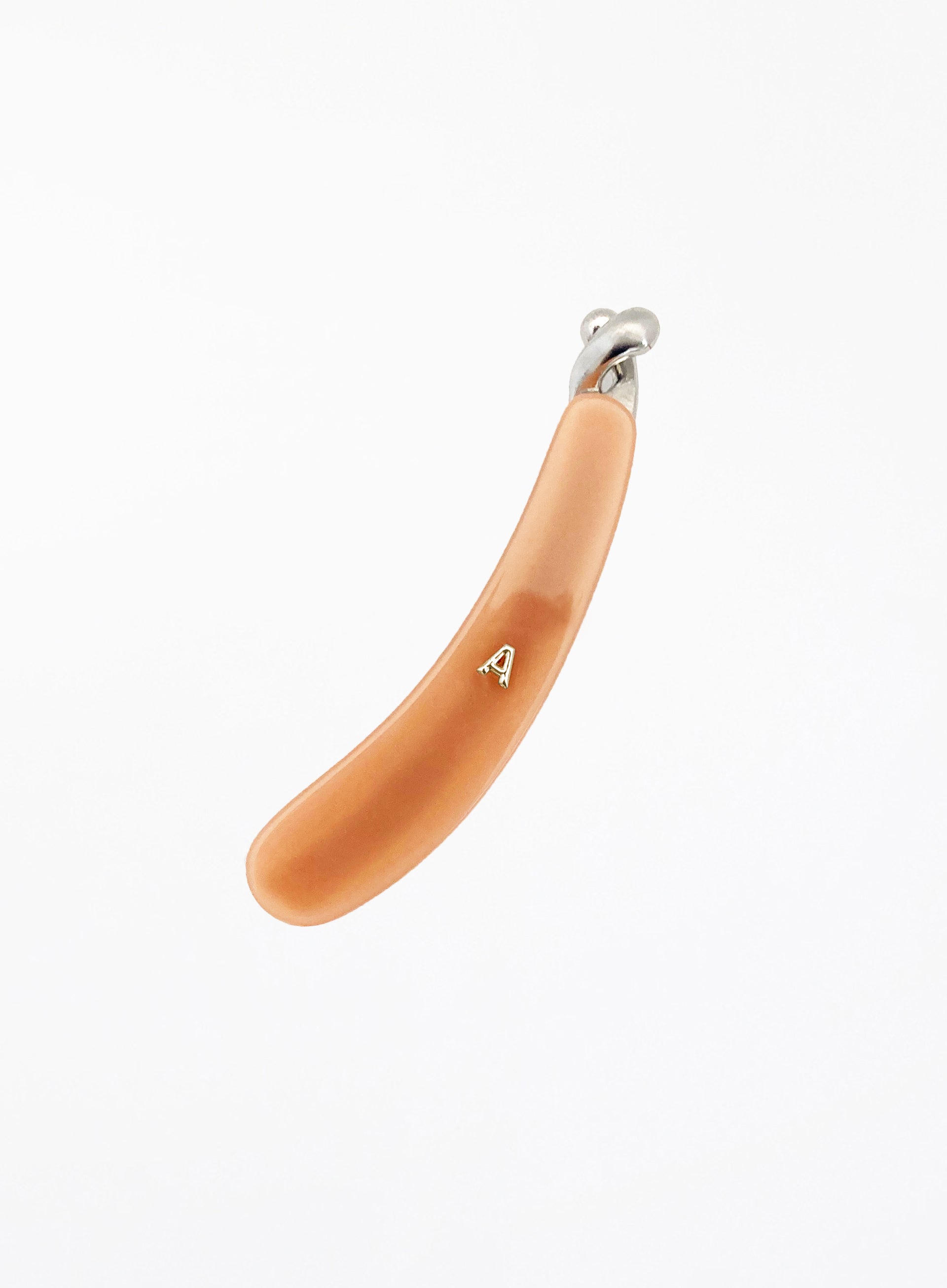 Peach Acetate Banana Hairclip 