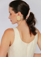 Peach Acetate Banana Hairclip 