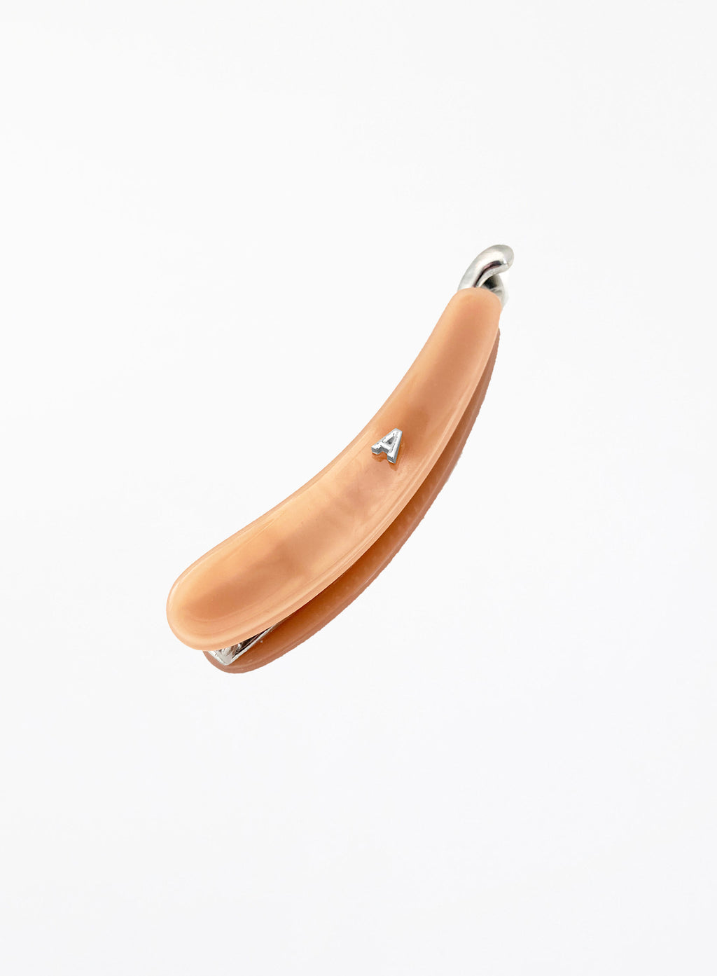 Peach Acetate Banana Hairclip 