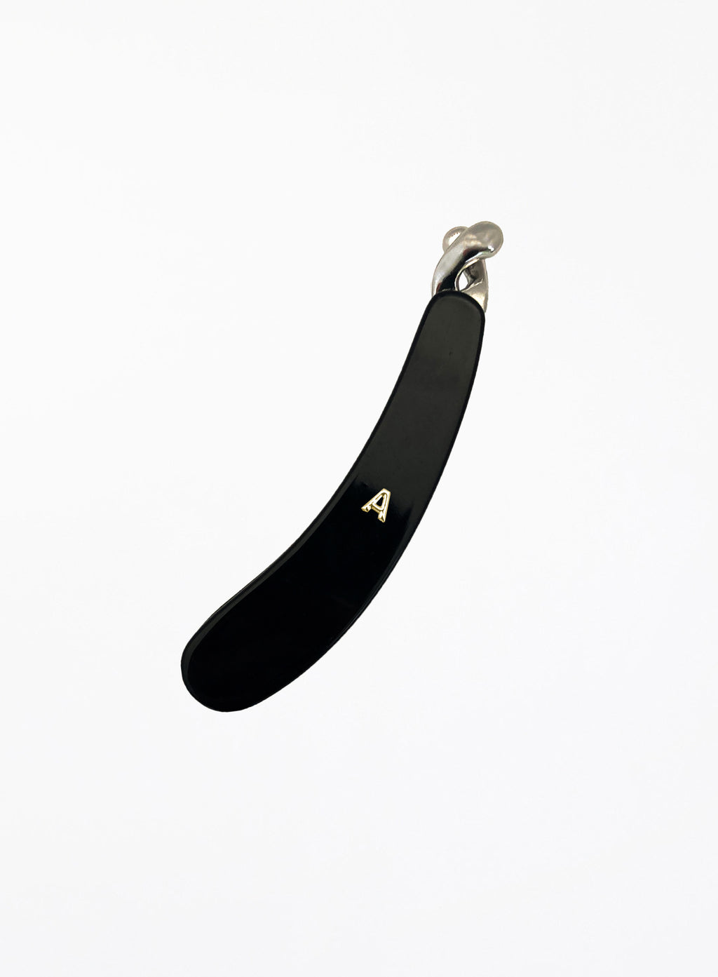 Black Acetate Banana Hairclip 