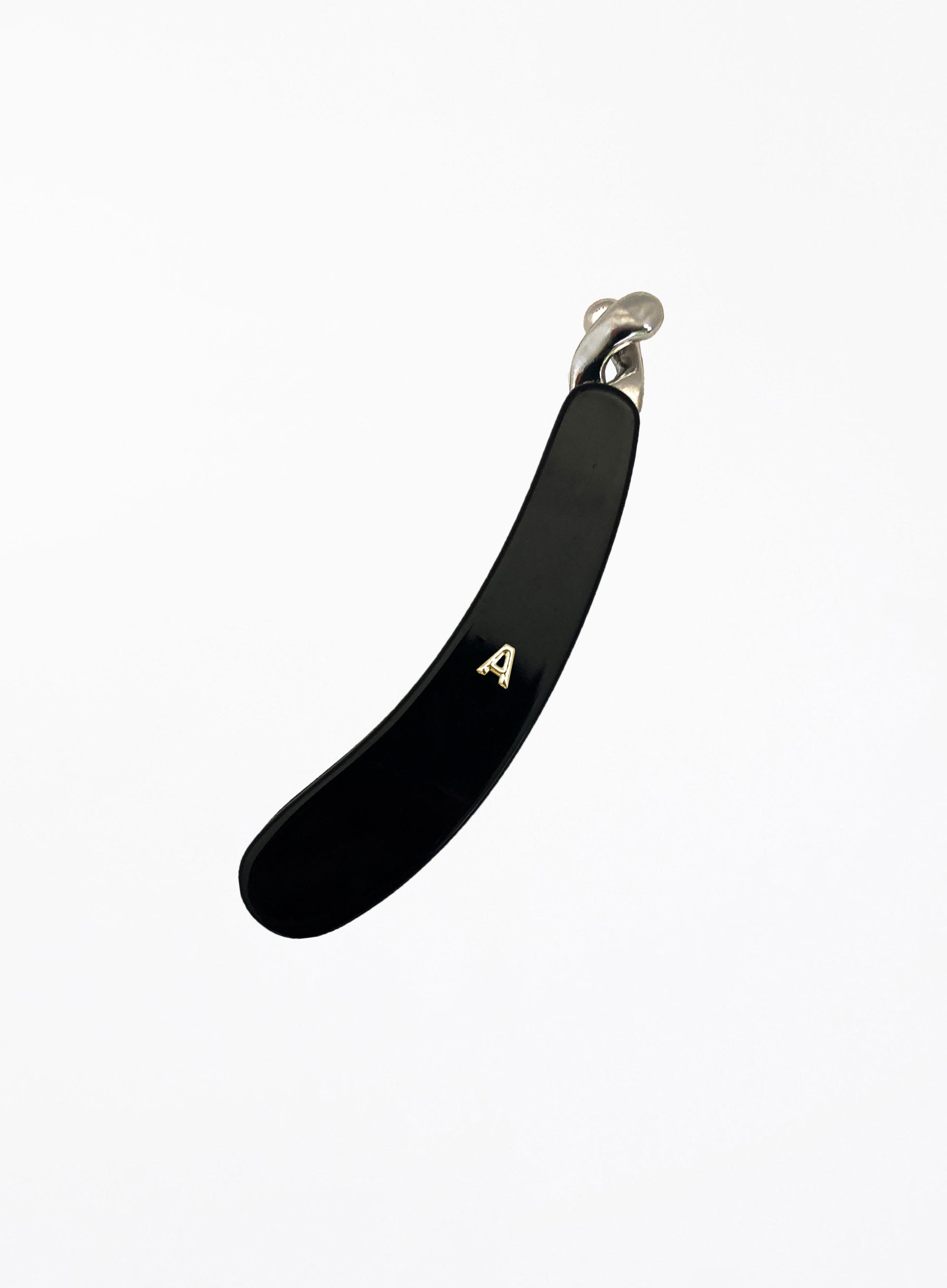 Black Acetate Banana Hairclip 