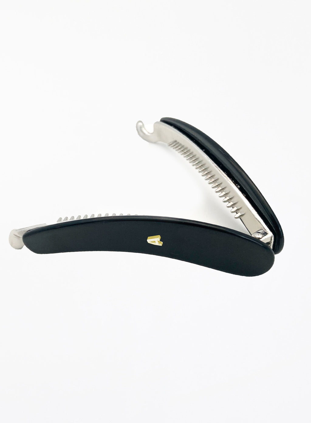 Black Acetate Banana Hairclip 