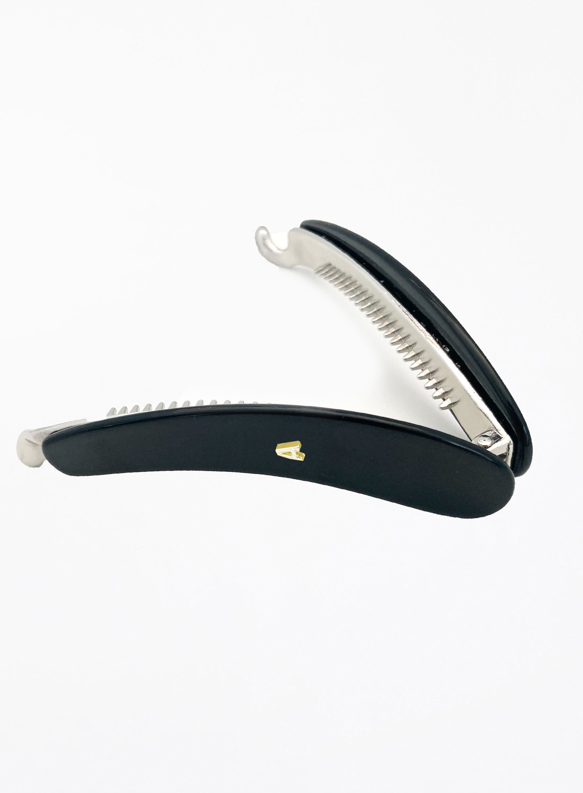 Black Acetate Banana Hairclip 