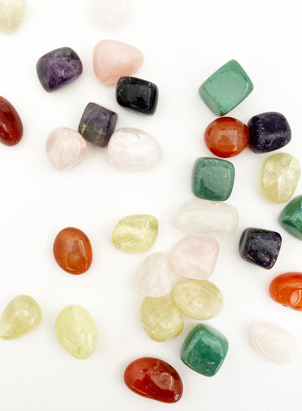 Citrine Carnelian Aventurine Amethyst Sodalite Rose Quartz Crystal Set