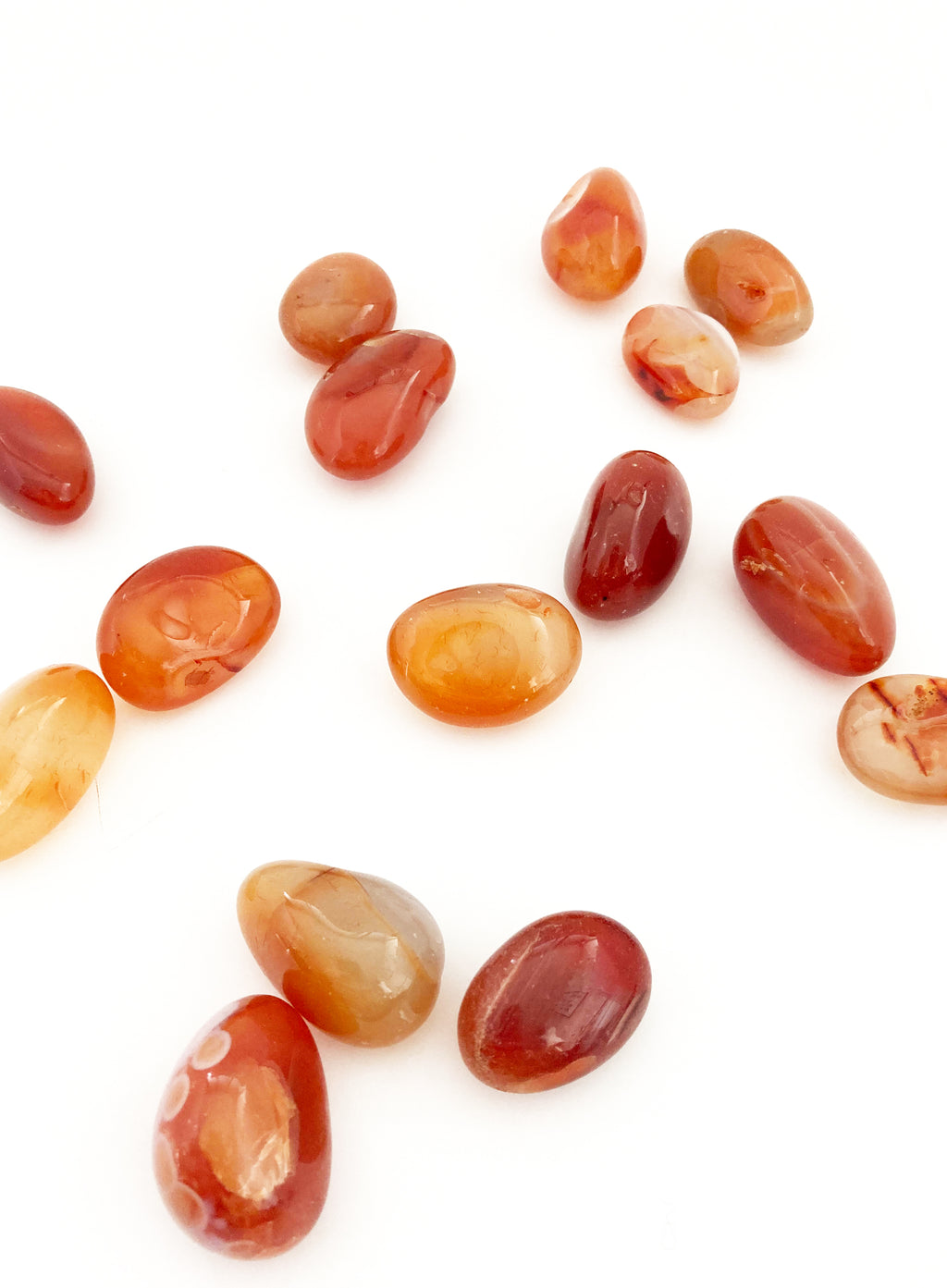 carnelian crystal set
