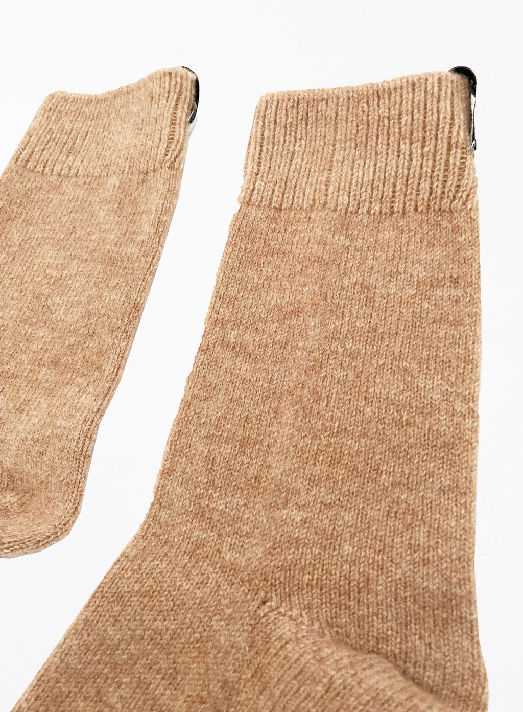 camel winter wool socks