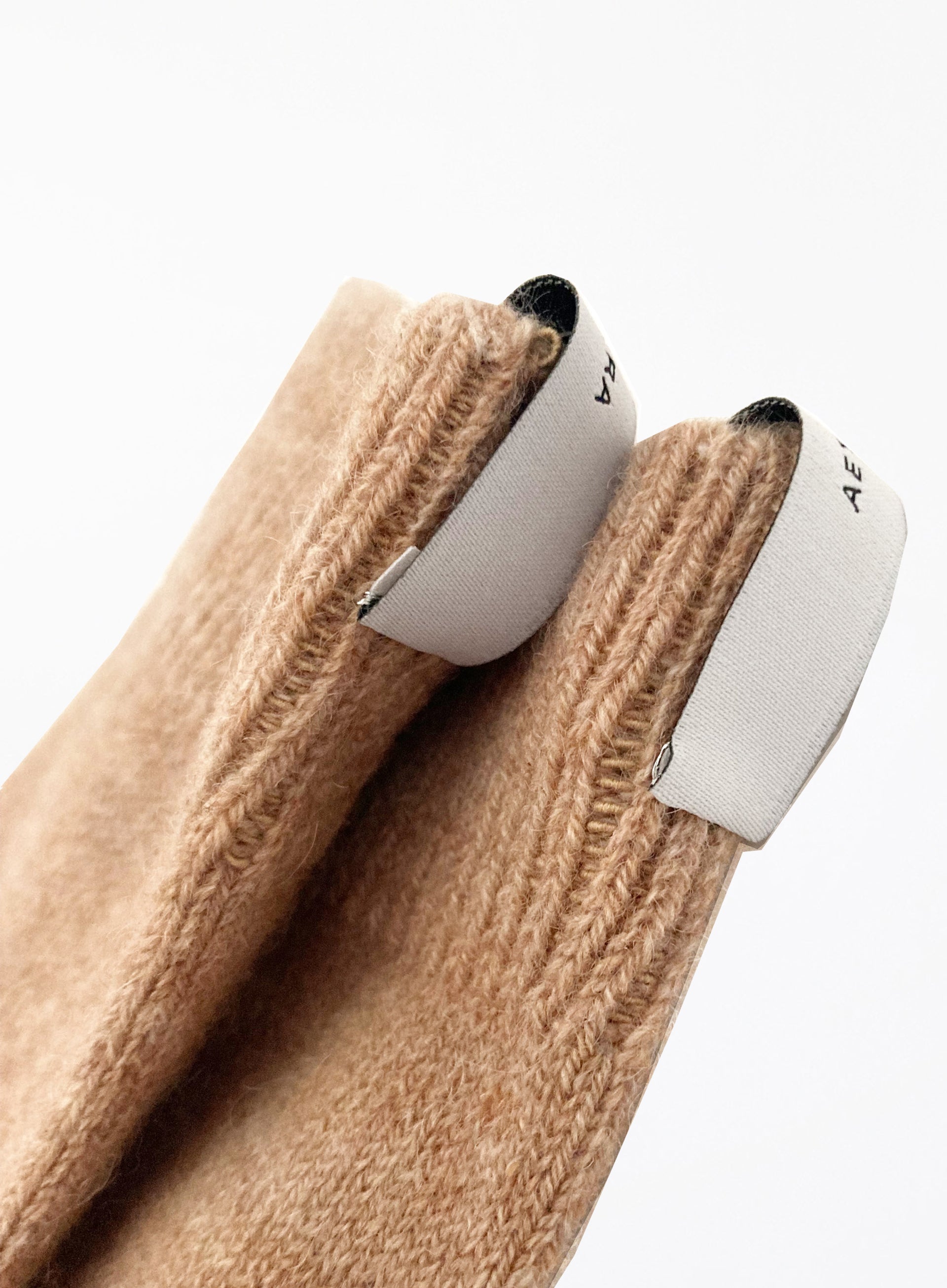 camel winter wool socks