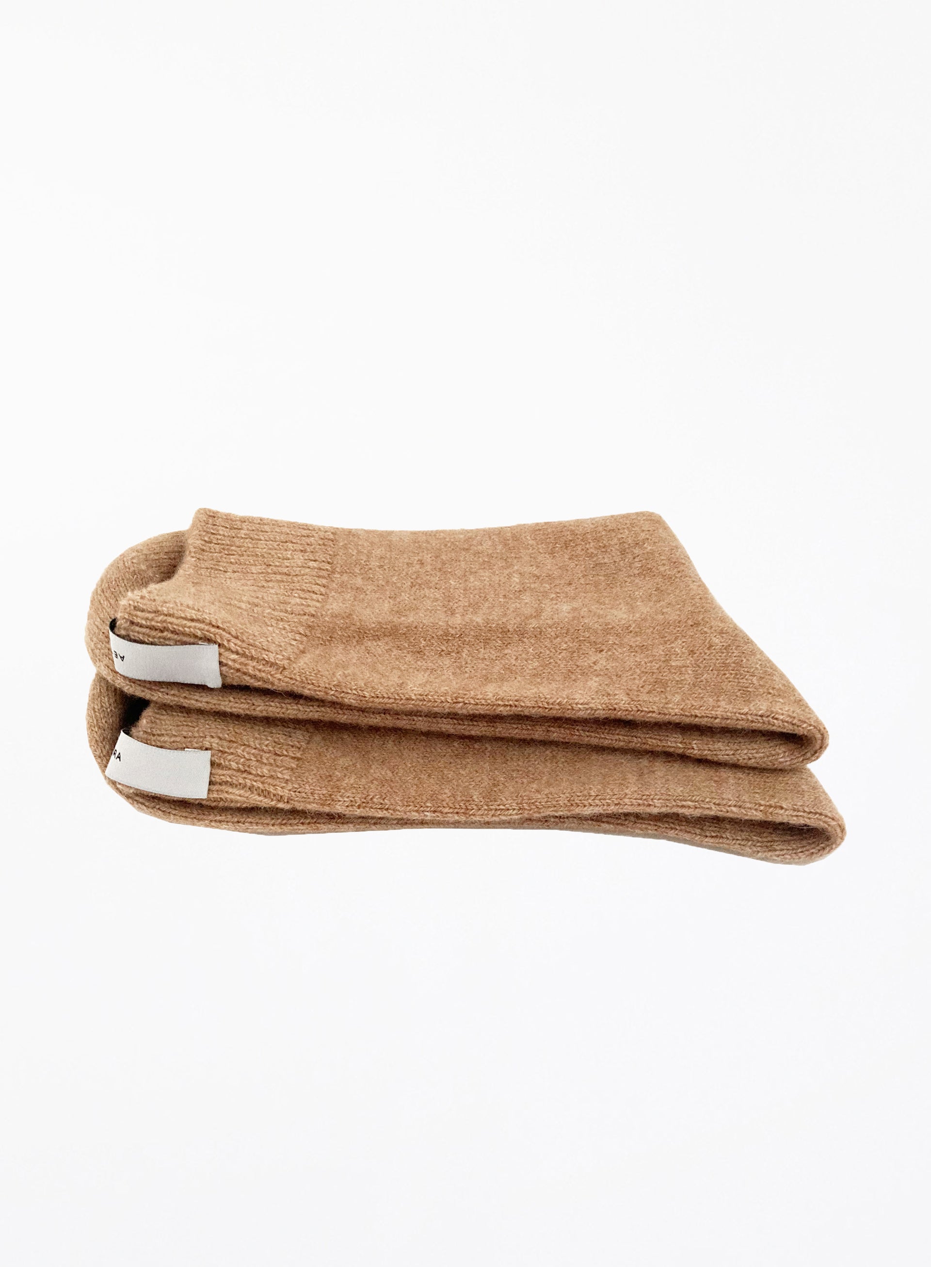 camel winter wool socks
