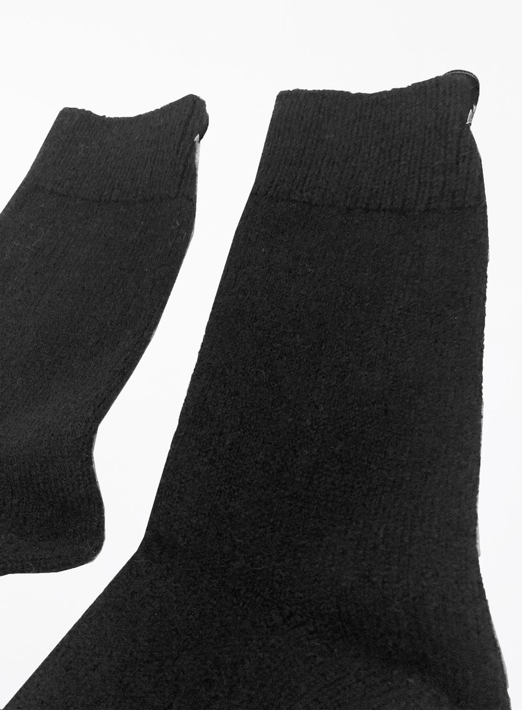 black winter wool socks