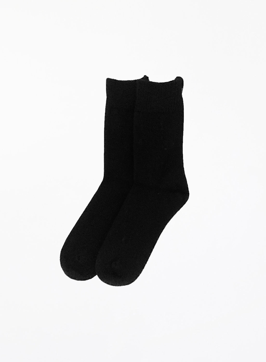 black winter wool socks