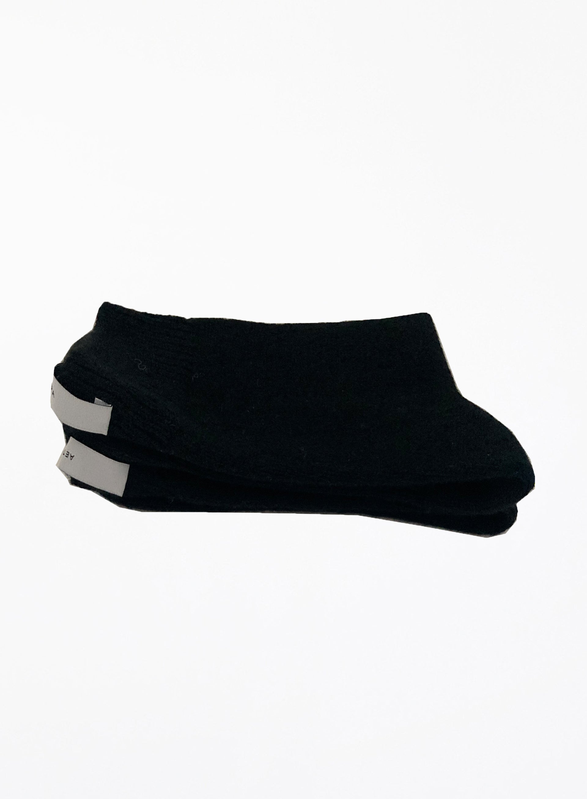 black winter wool socks